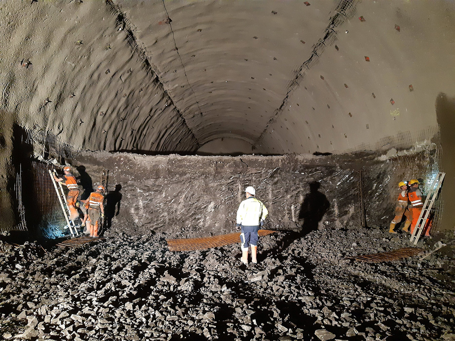 Karawankentunnel, Rosenthal - Tunnelkonstruksjon