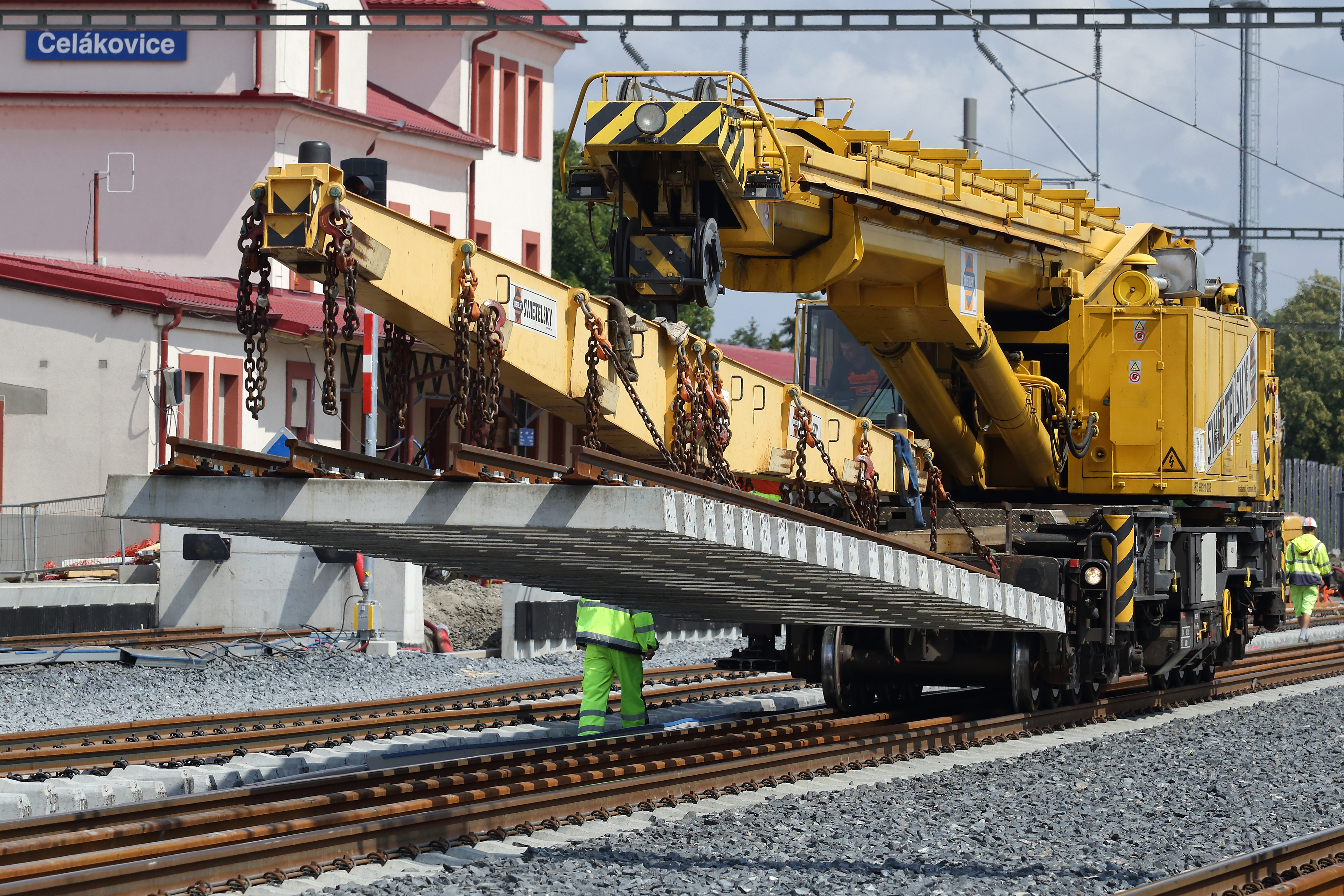 Optimalizace trati Lysá nad Labem – Praha Vysočany, 2. stavba / I. část žel. stanice Čelákovice  - Jernbanebygging