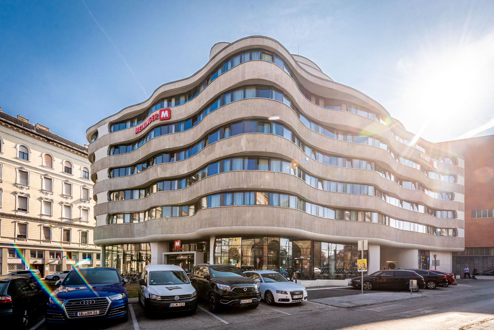 Hotel épület, Meininger, Budapest - Bygningskonstruksjon