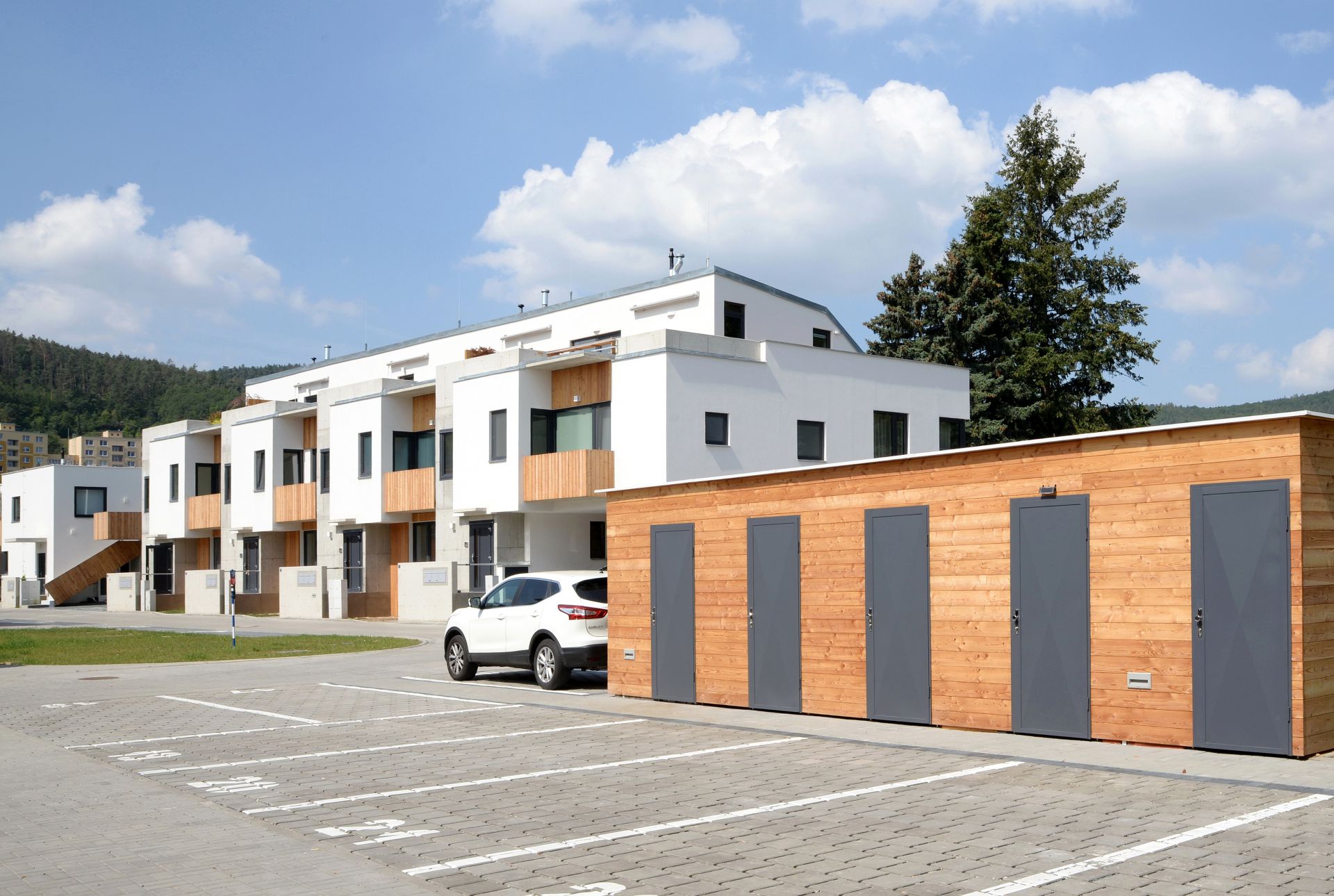Brno – novostavba rodinných domů Jundrovské zahrady (II. etapa) - Bygningskonstruksjon
