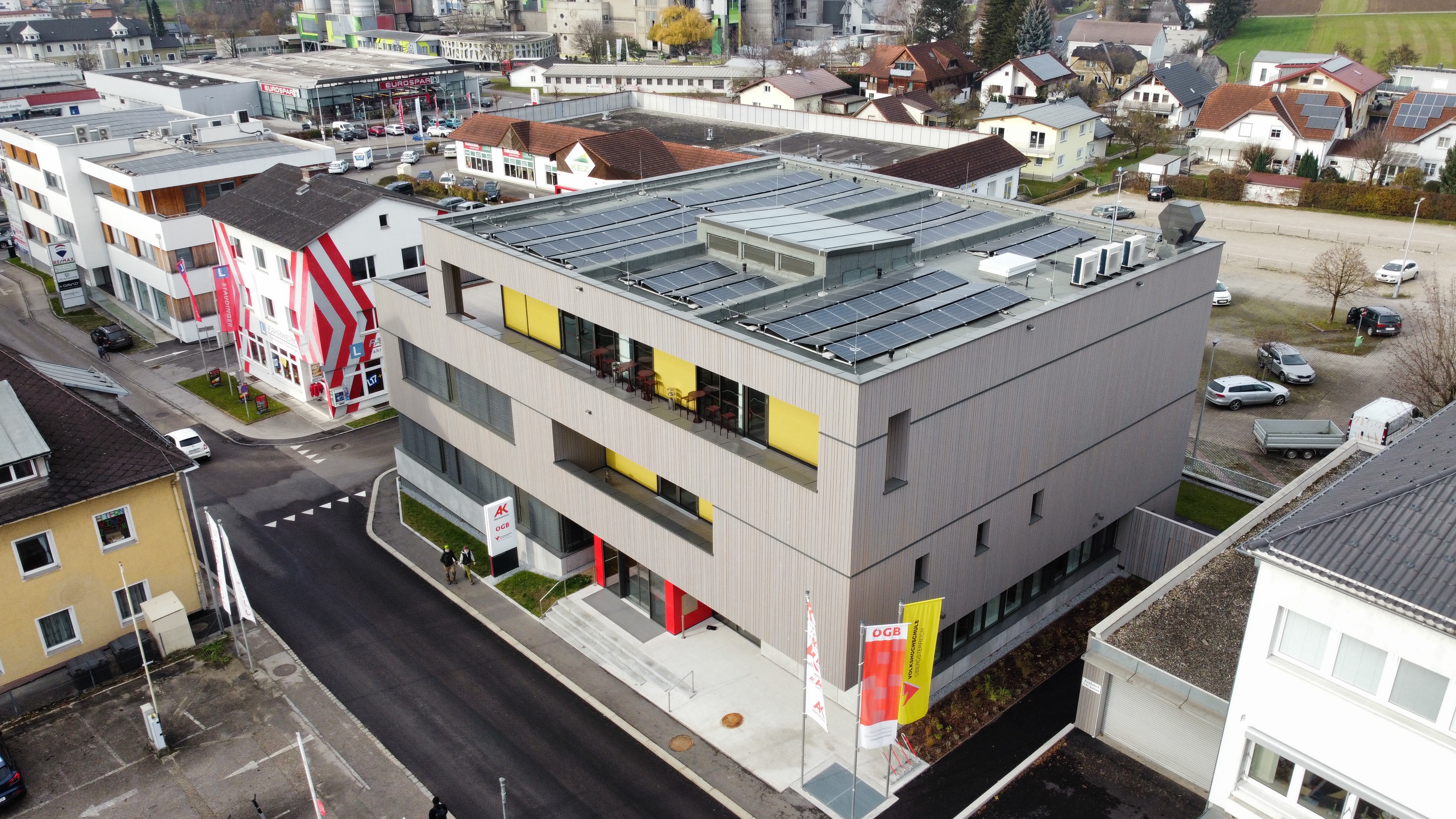 Arbeiterkammer Kirchdorf - Bygningskonstruksjon