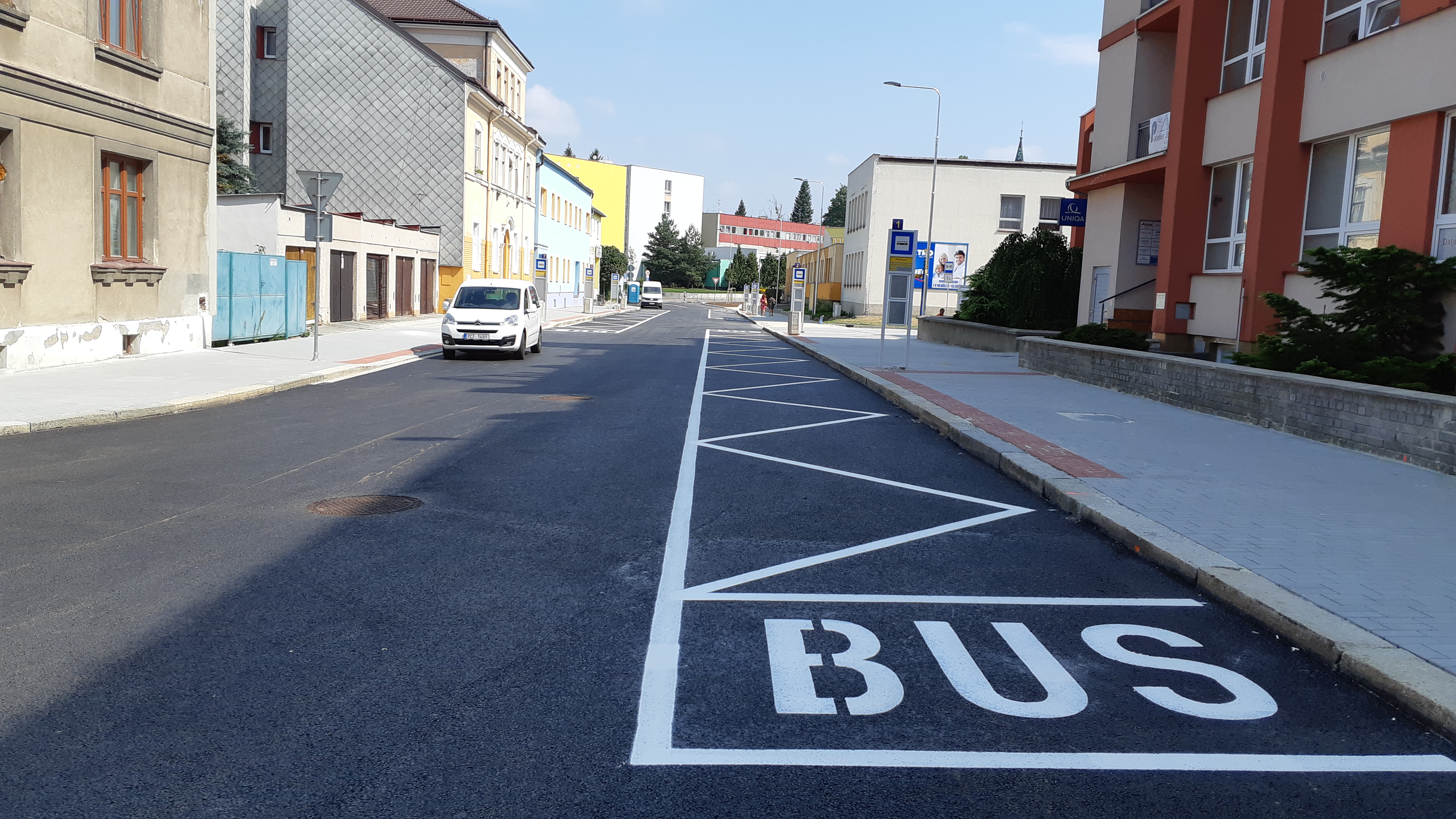 Jindřichův Hradec – rekonstrukce ul. Pravdova, terminál MHD - Vei- og brobygging