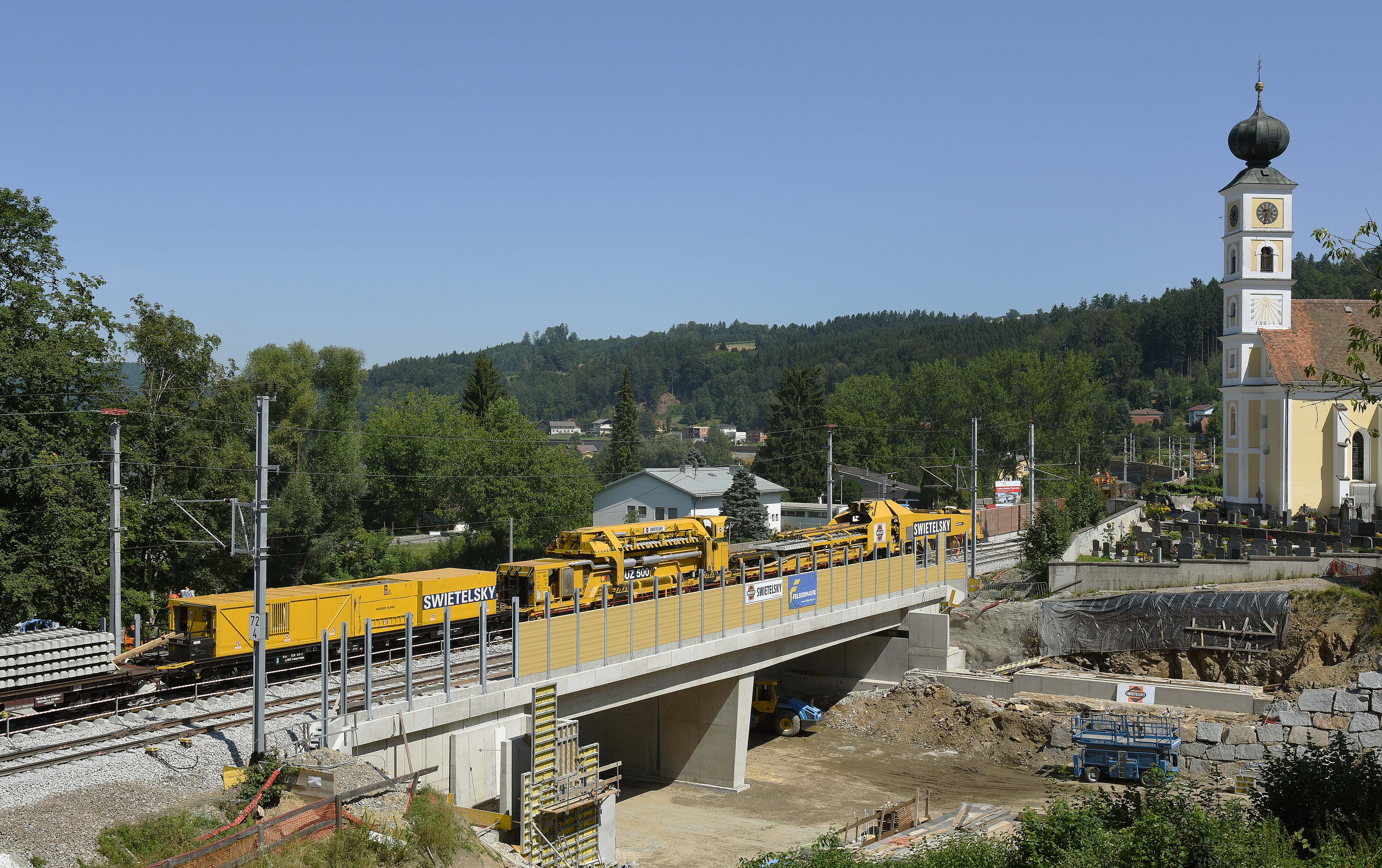 Brückenbau, Wernstein - Vei- og brobygging