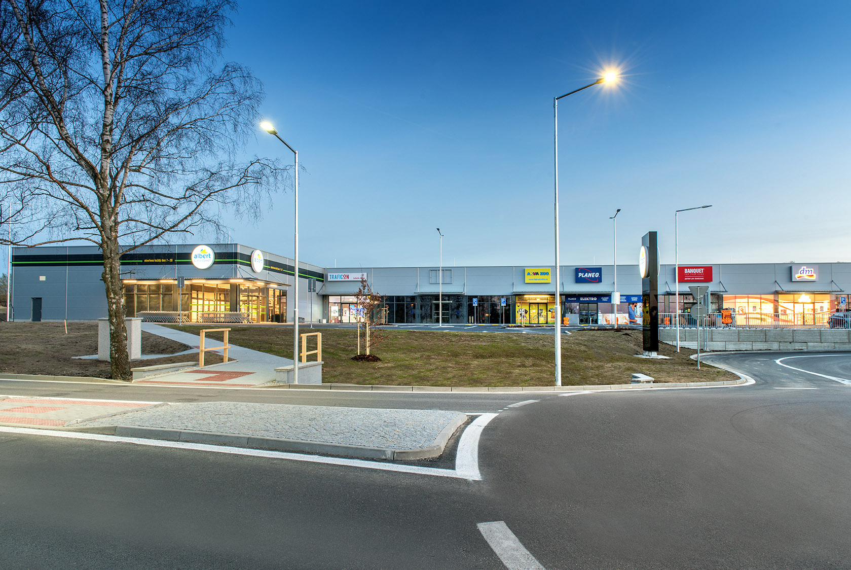 Milevsko – obchodní centrum - Bygningskonstruksjon