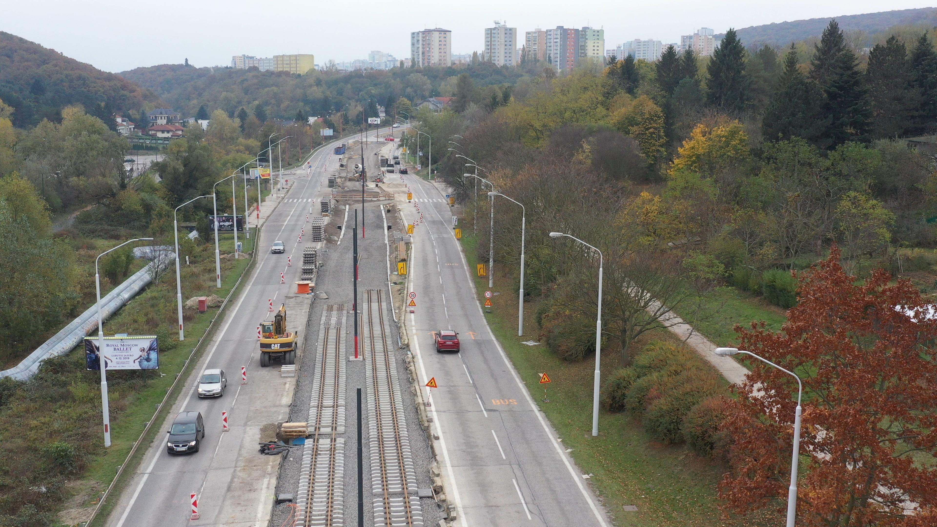 Modernizácia električkových tratí - Dúbravsko - Karloveská radiála - Jernbanebygging