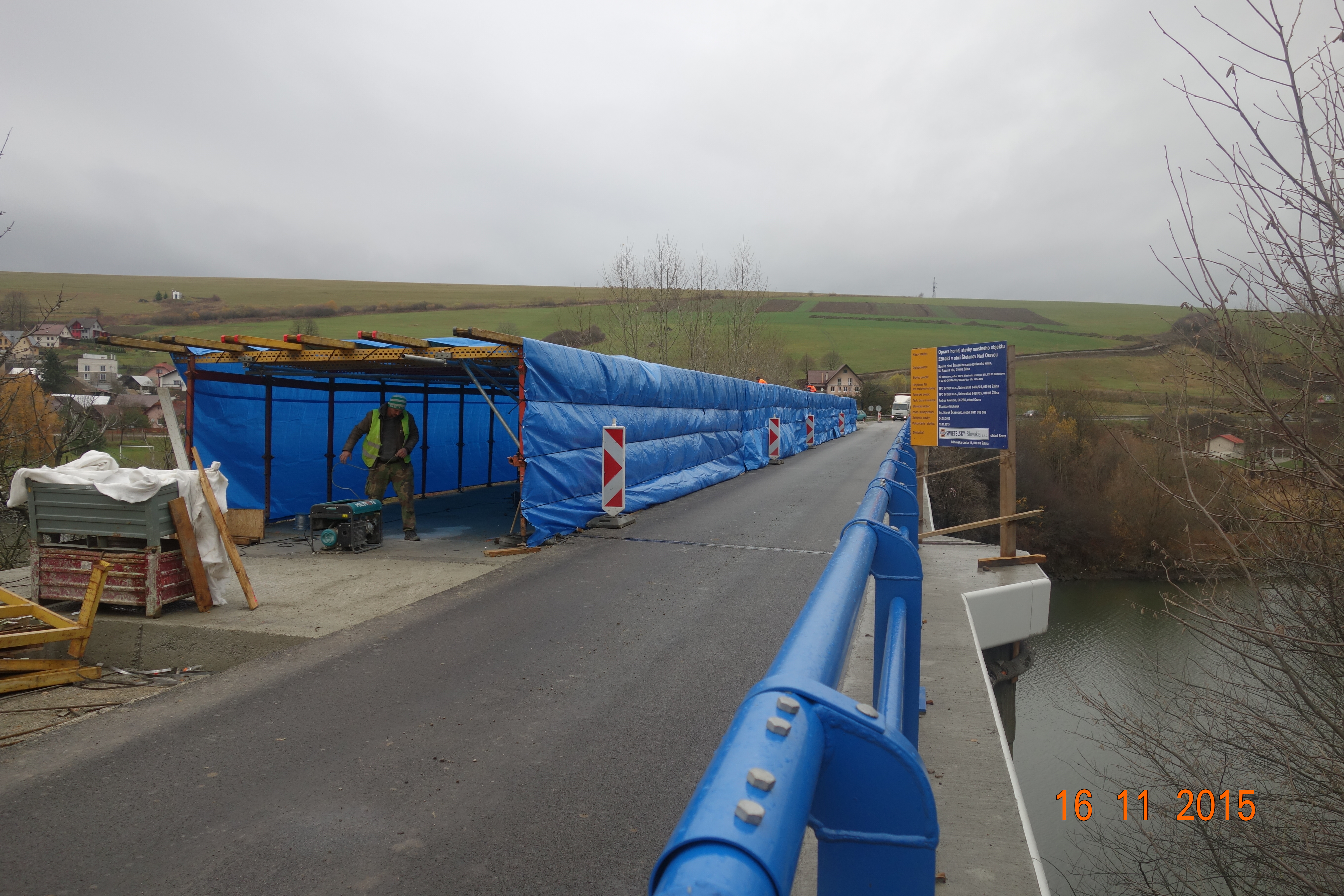 Modernizácia hornej stavby mostného objektu 520-053  podľa projektovej dokumentácie (84,50 m) - Vei- og brobygging