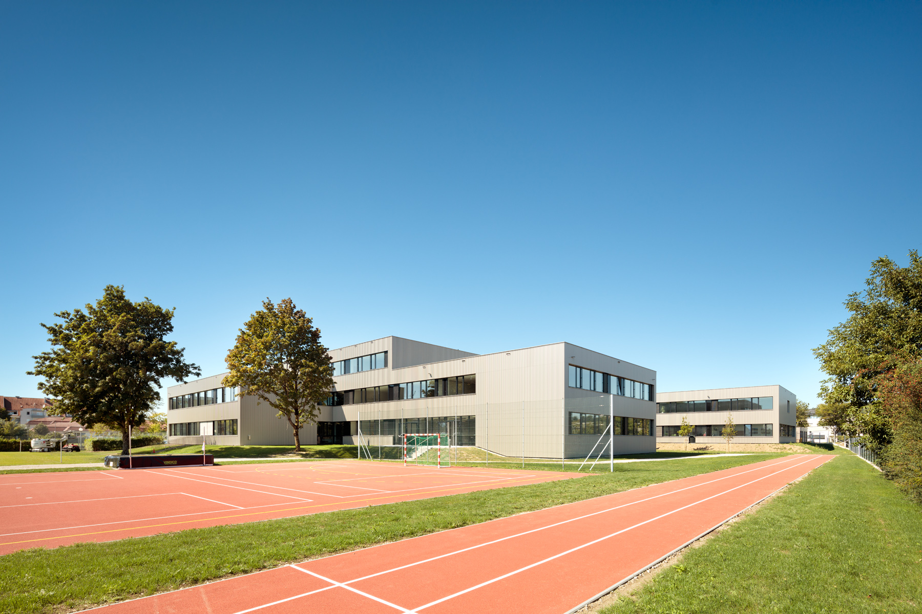 Schulgebäude, Amstetten - Bygningskonstruksjon