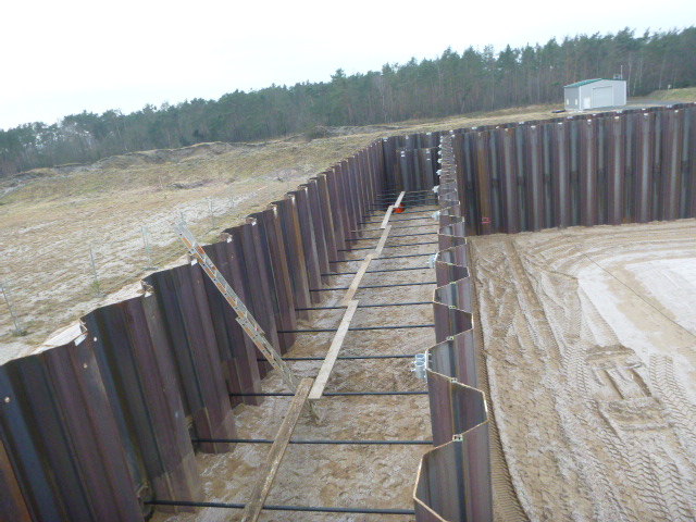 Zeithain - Bau eines Sprengplatzes mit Fangedamm und Zündbunker  - Spesialkompetanse