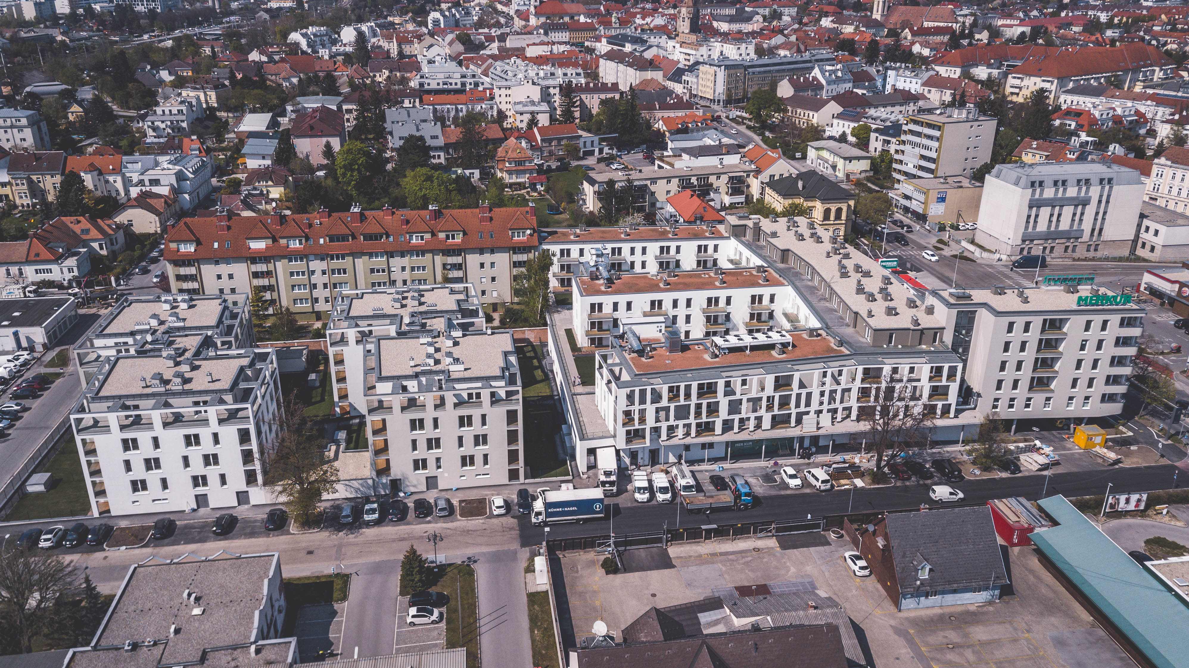 Wohnbau, Corena Nova, Wien - Bygningskonstruksjon
