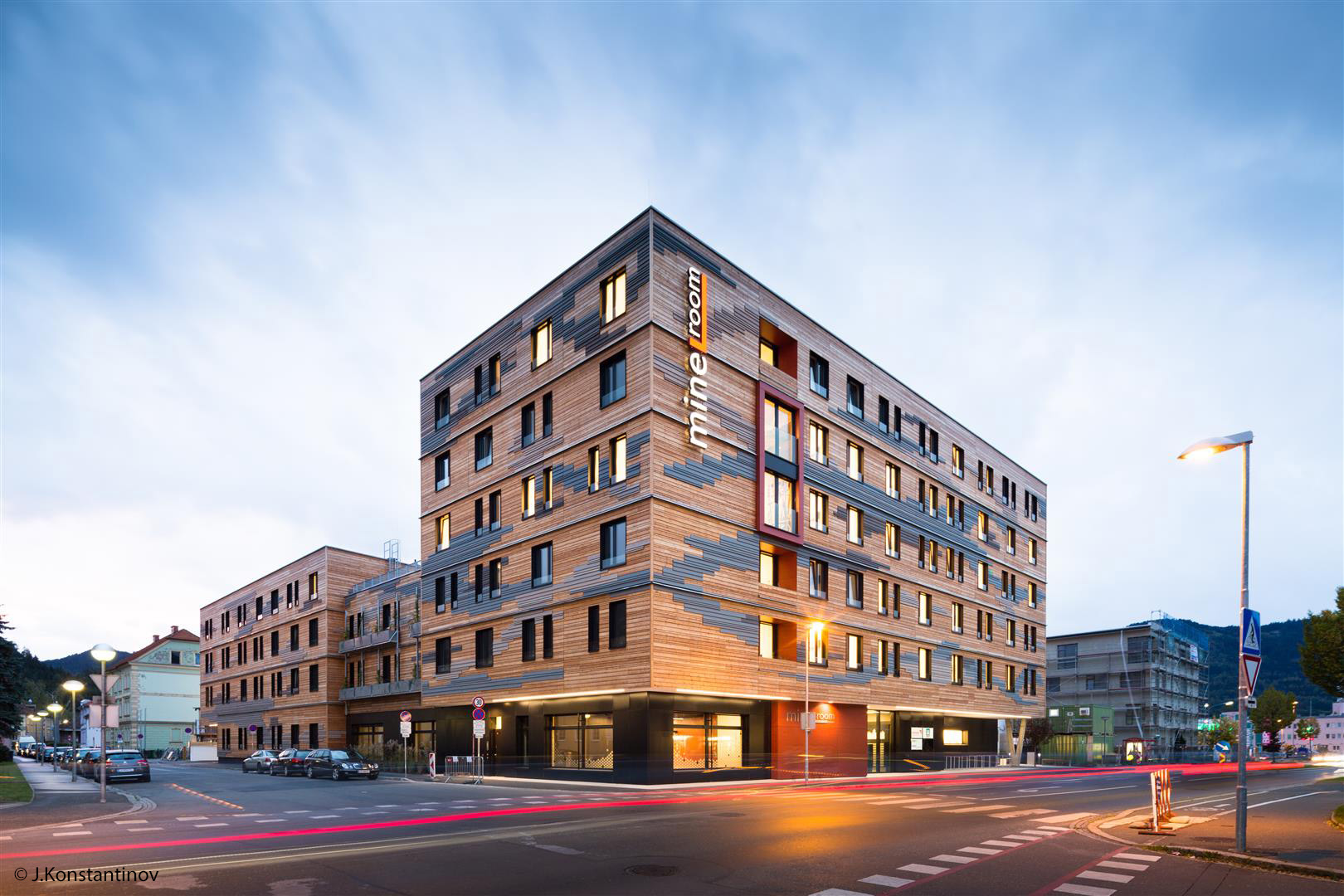 Studentenheim mineroom Leoben - Bygningskonstruksjon