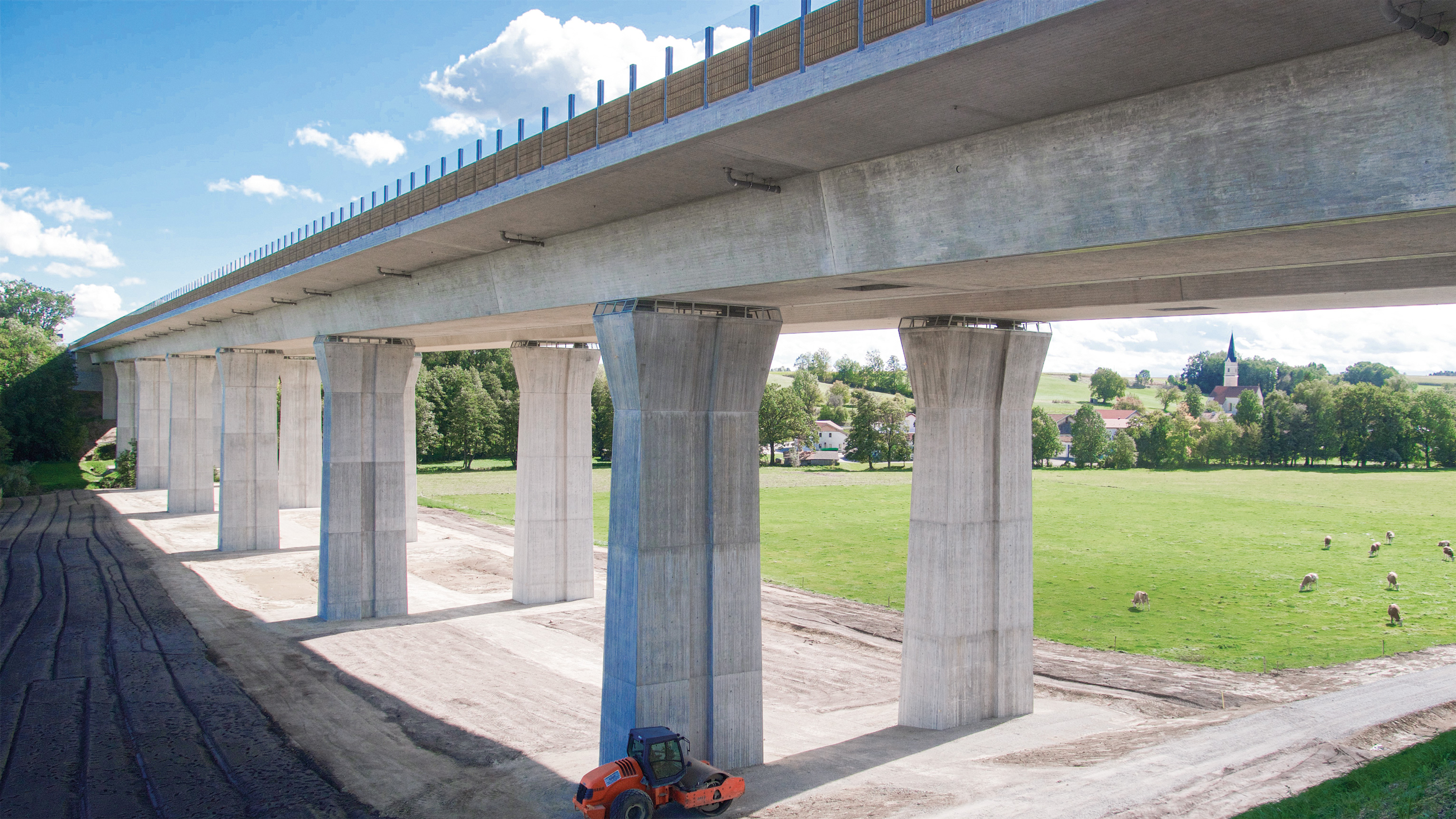 Brückenbau, A94 - Vei- og brobygging