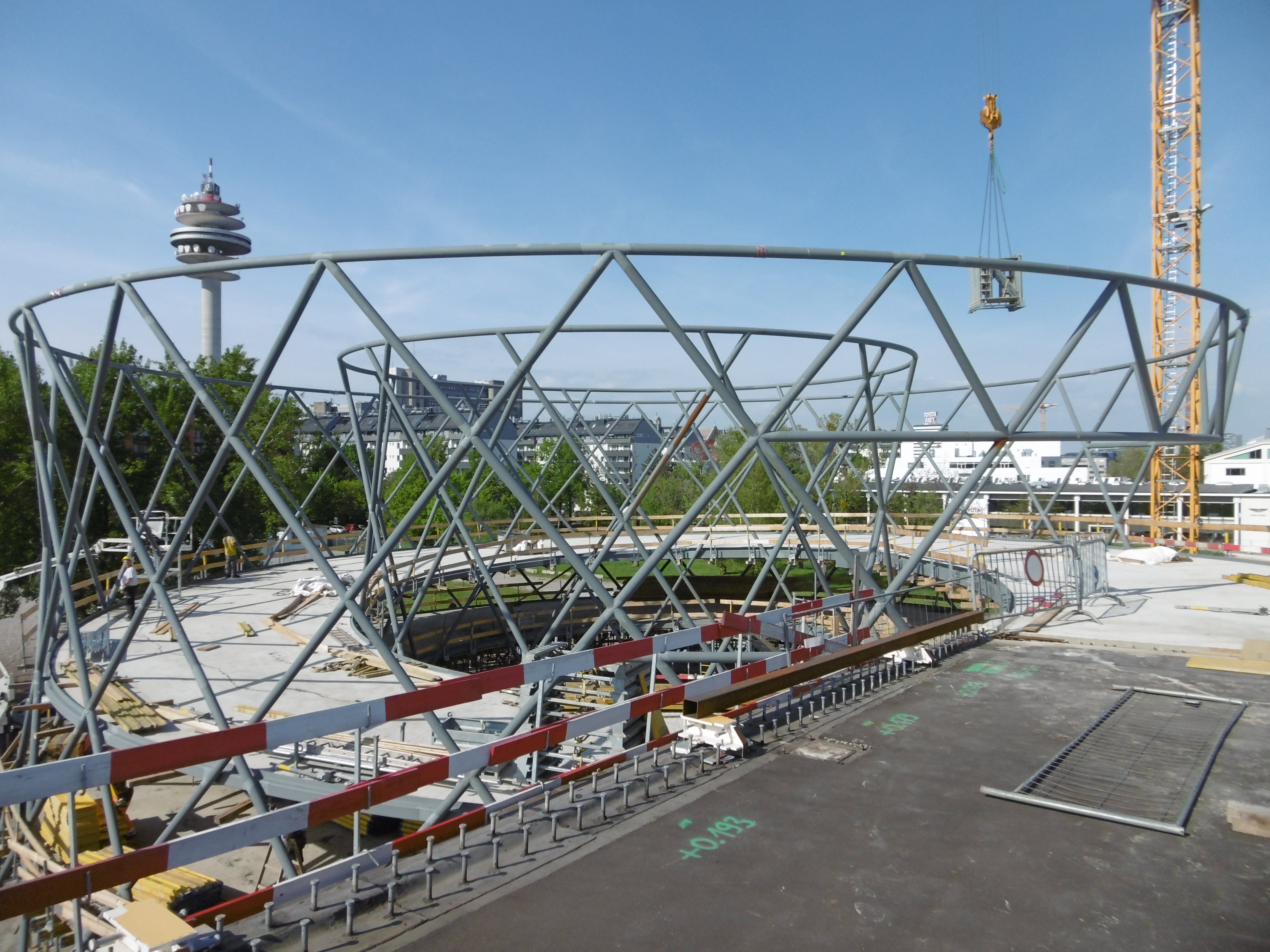 Südbahnhofbrücke Rampe Nord & Wendel - Bygningskonstruksjon