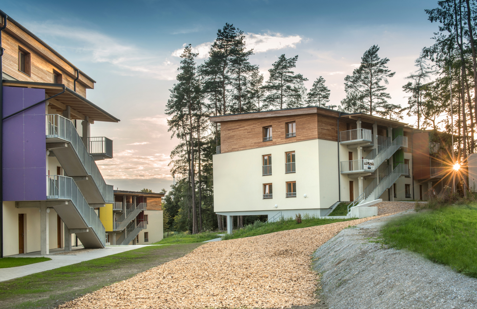 Lipno nad Vltavou – bytové domy Lipno Východ  - Bygningskonstruksjon