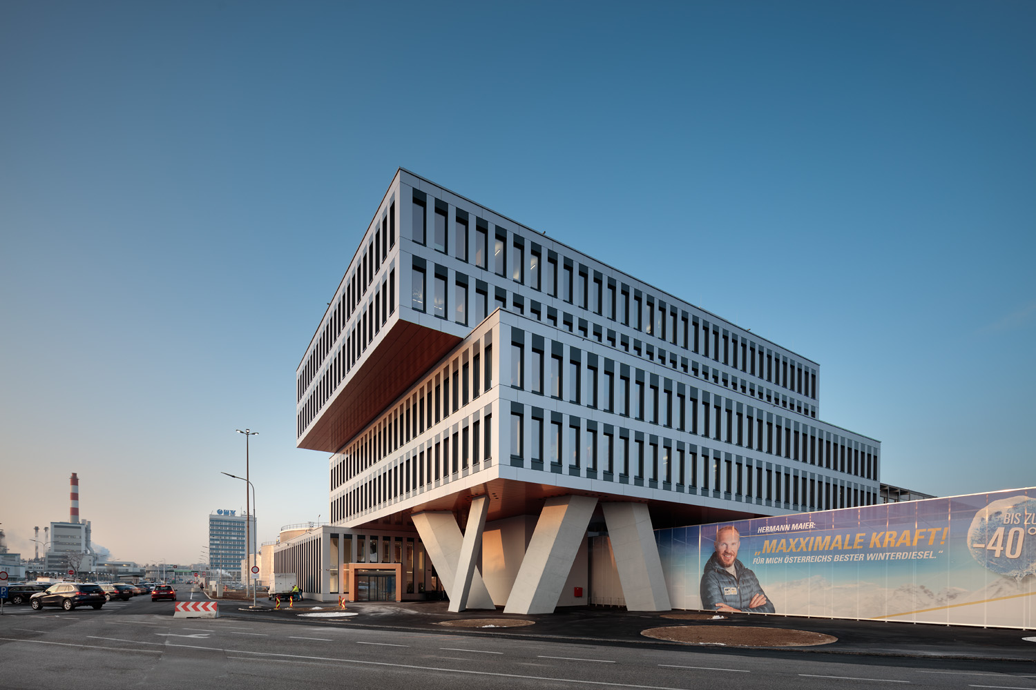 Büro OMV Schwechat - Bygningskonstruksjon