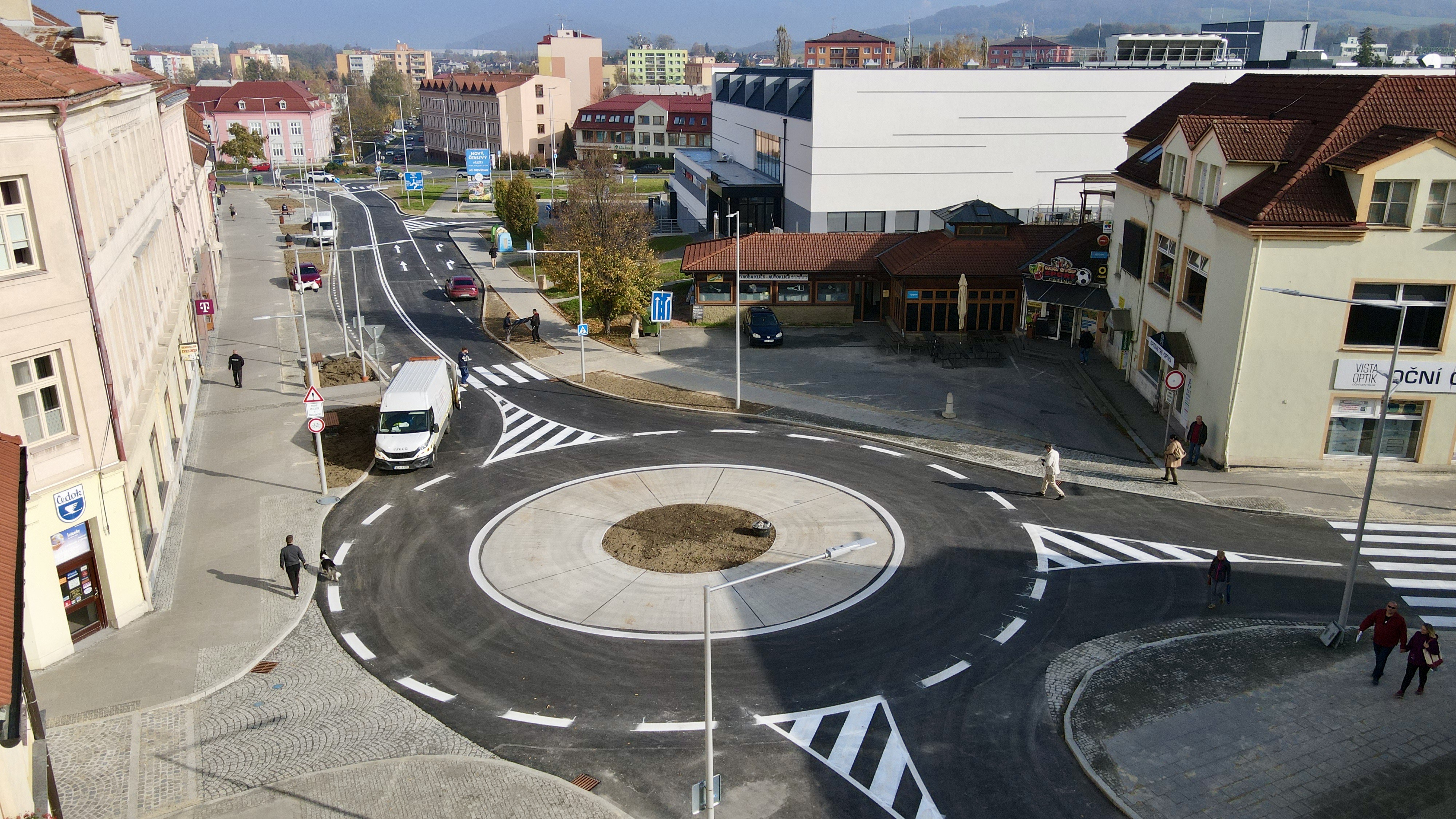 Nový Jičín – vybudování okružní křižovatky - Vei- og brobygging