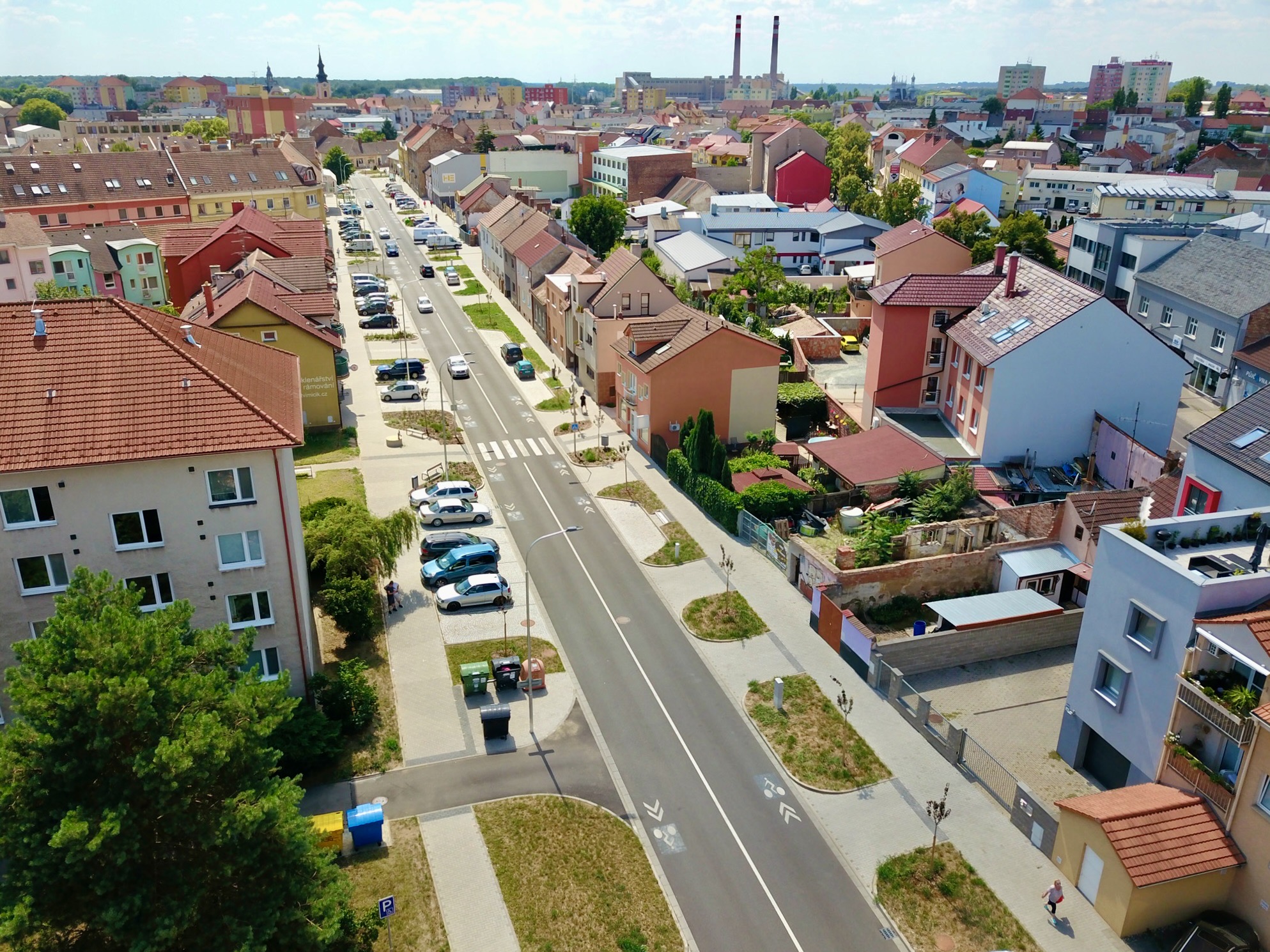 Hodonín – stavební úpravy ul. Měšťanská - Vei- og brobygging