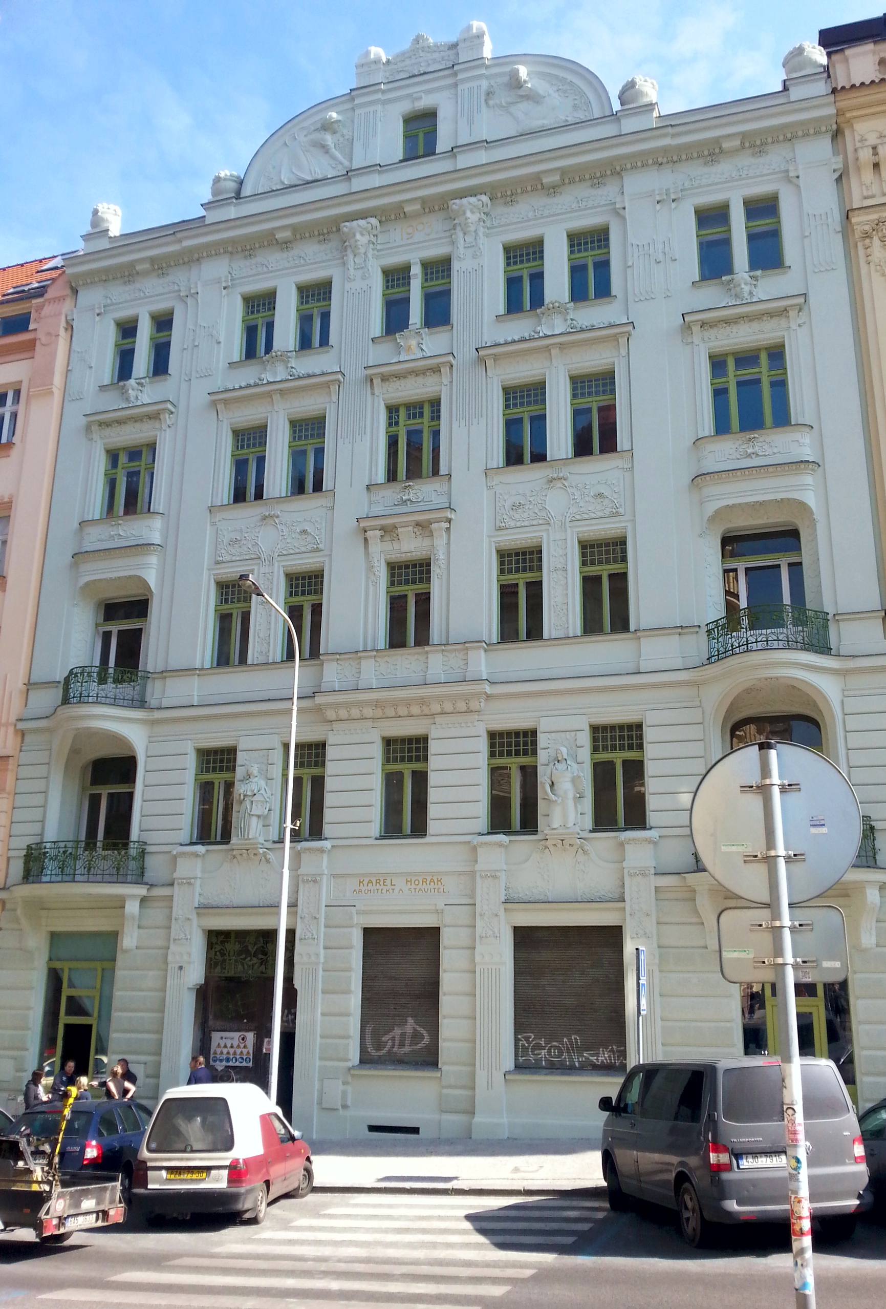 Praha 2 – rekonstrukce bytového domu Římská - Bygningskonstruksjon