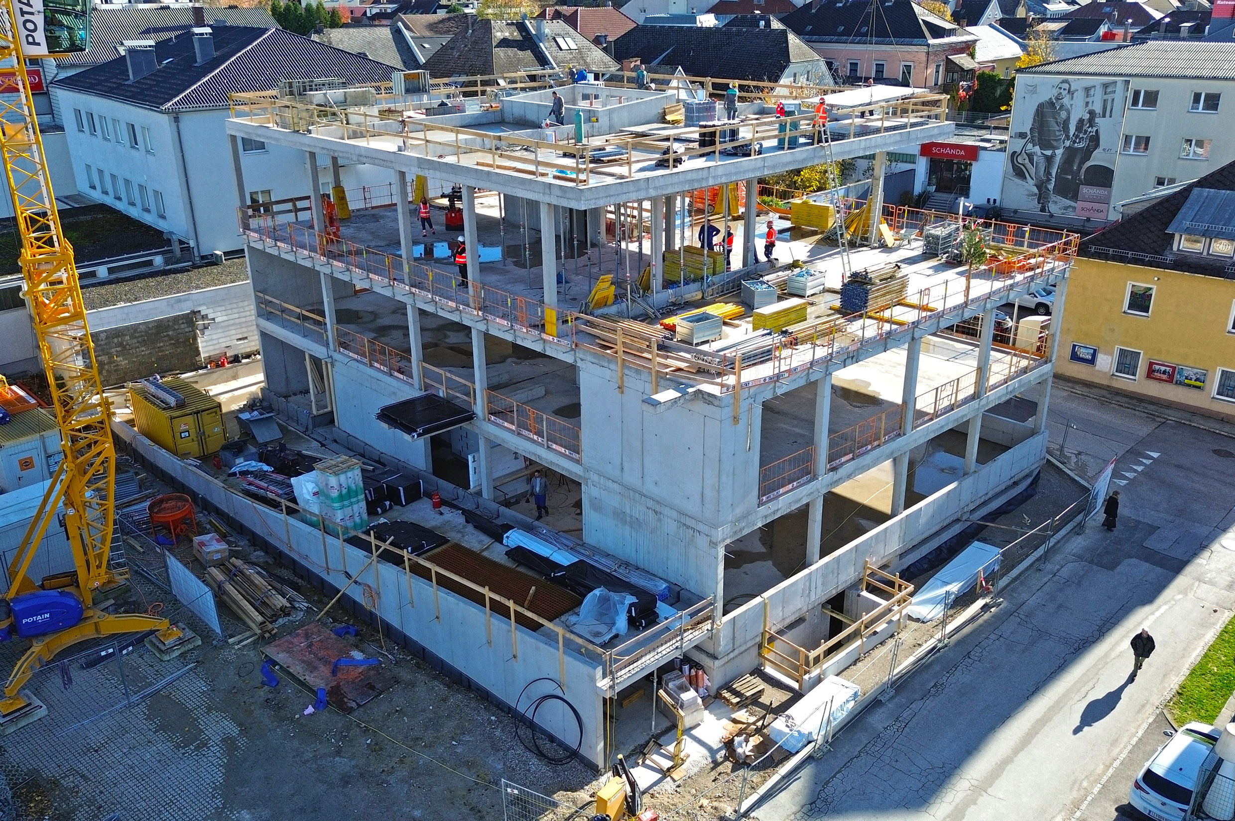 Arbeiterkammer Kirchdorf - Bygningskonstruksjon