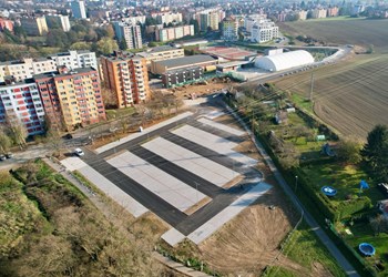 Výstavba parkoviště na pelhřimovském sídlišti - CZ