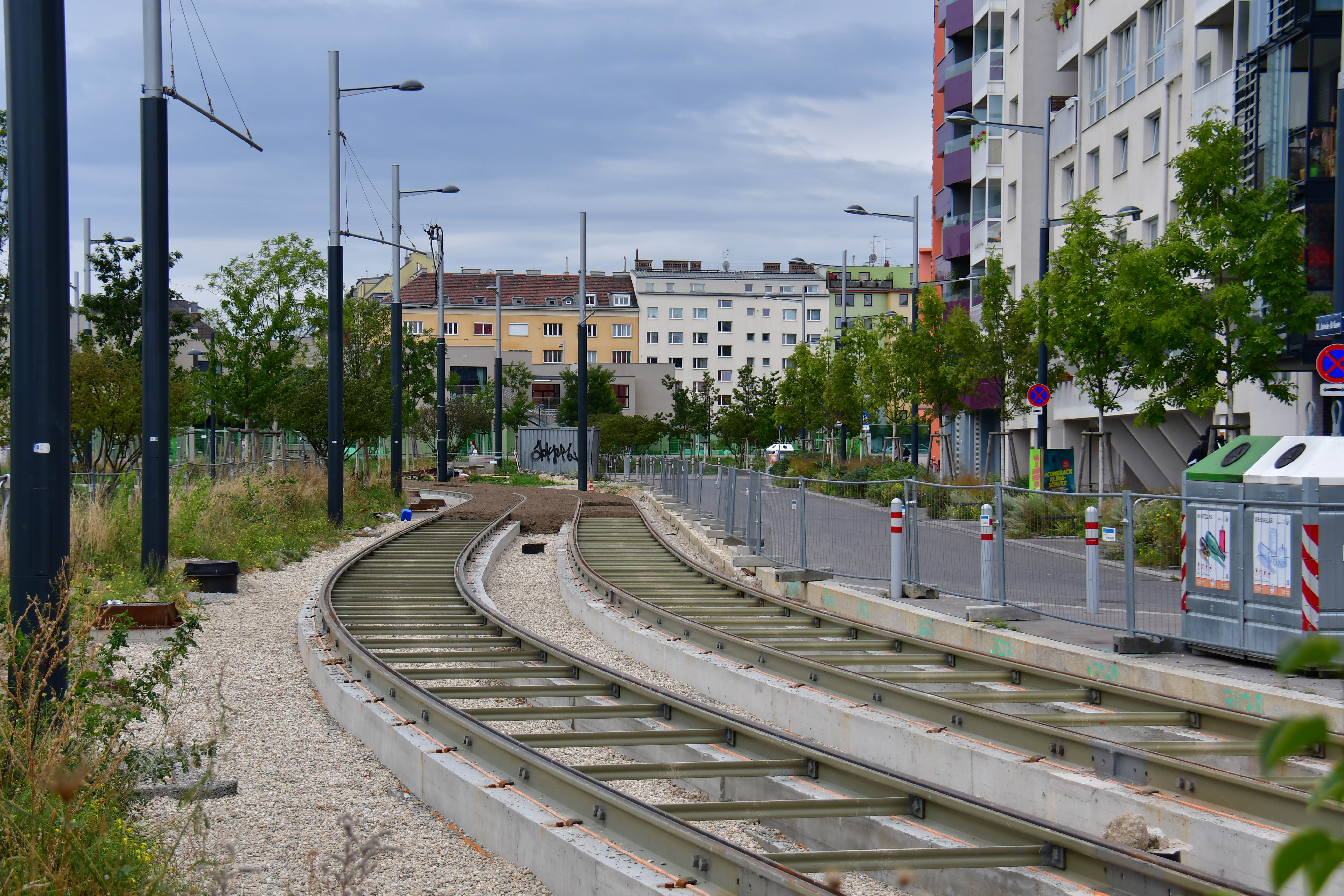 Verlängerung Linie D - Jernbanebygging