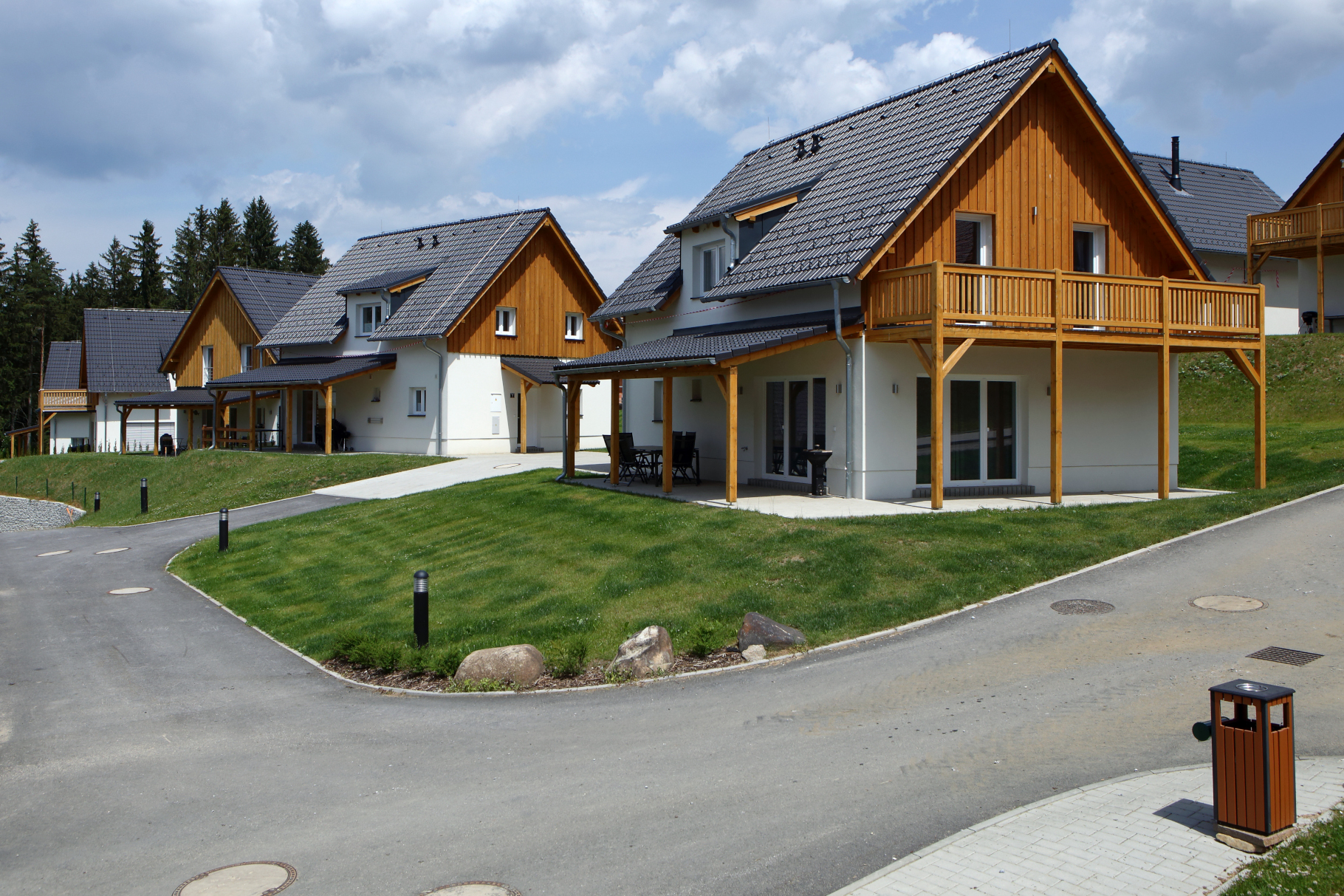 Černá v Pošumaví – Lakeside Village, Lipno - Bygningskonstruksjon