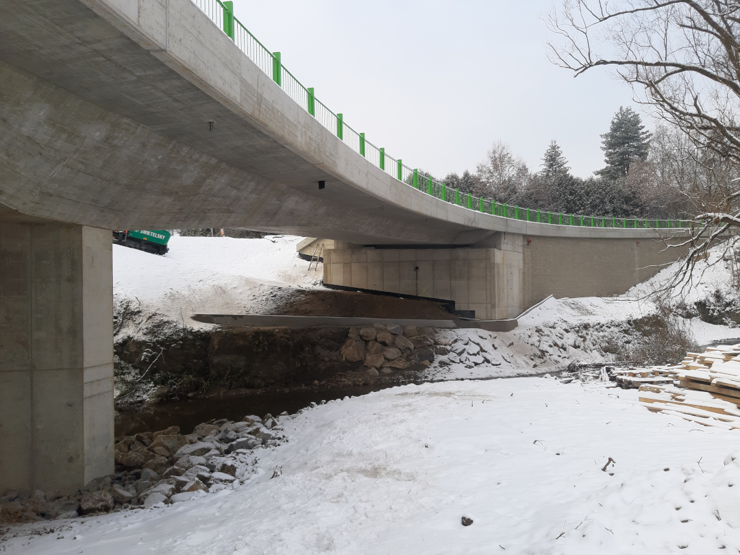 Silnice III/1354 – most přes říčku Smutná na úseku Bechyně–Radětice  - Vei- og brobygging