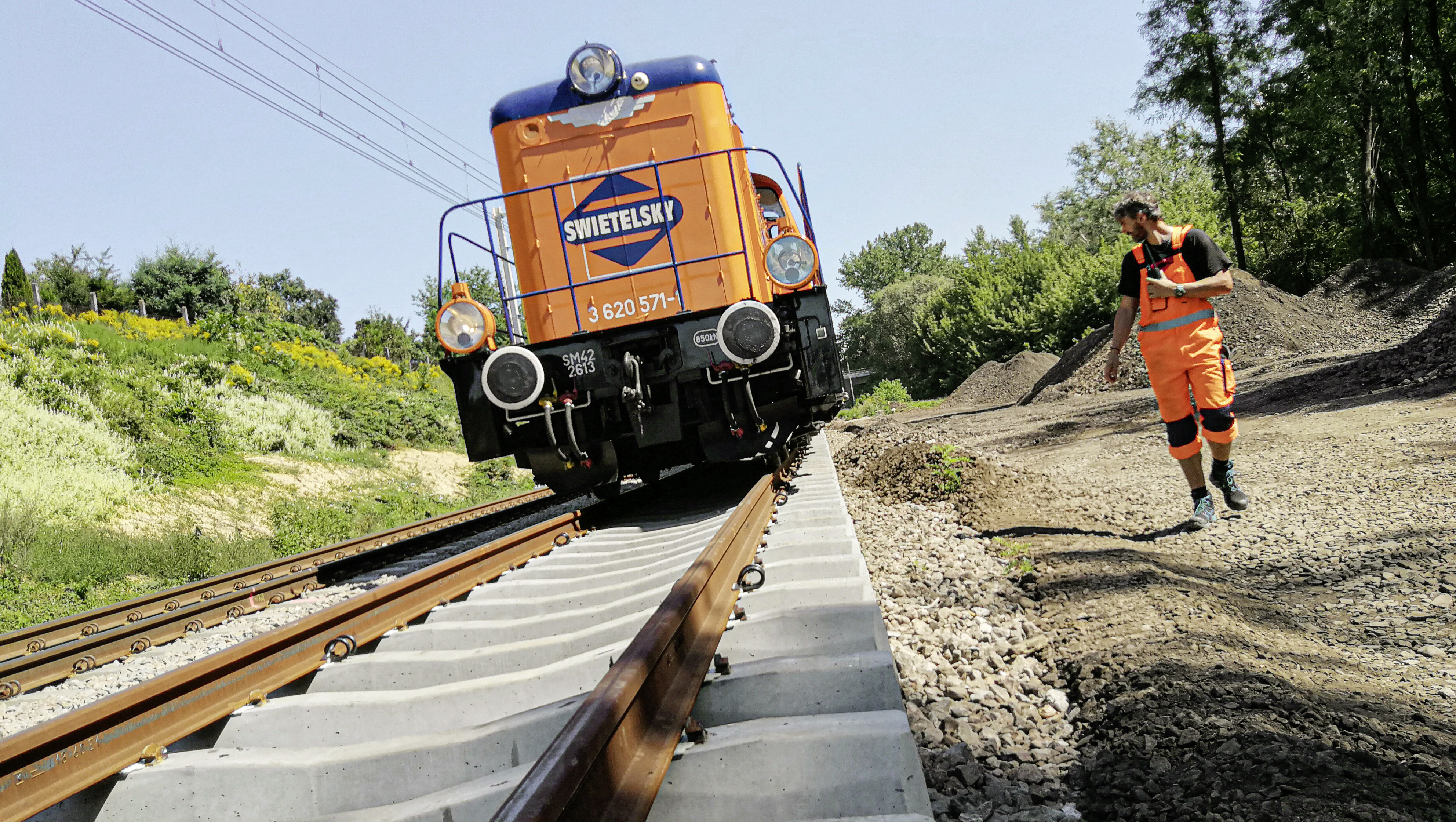 Prace budowlane na torze kolejowym, Railway 95 - Jernbanebygging