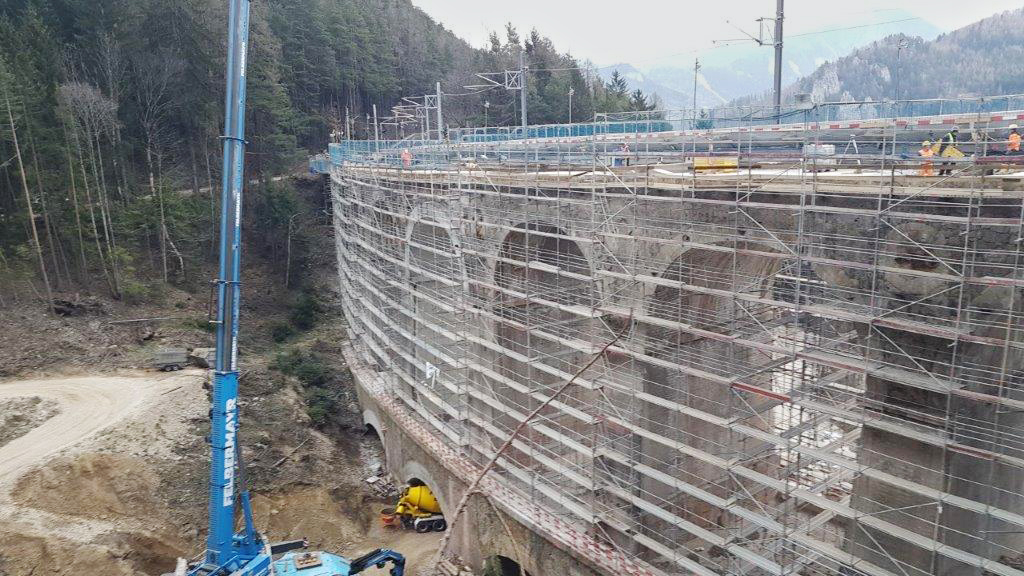 Brückenbau, Gamperl-Viadukt, Semmering - Vei- og brobygging