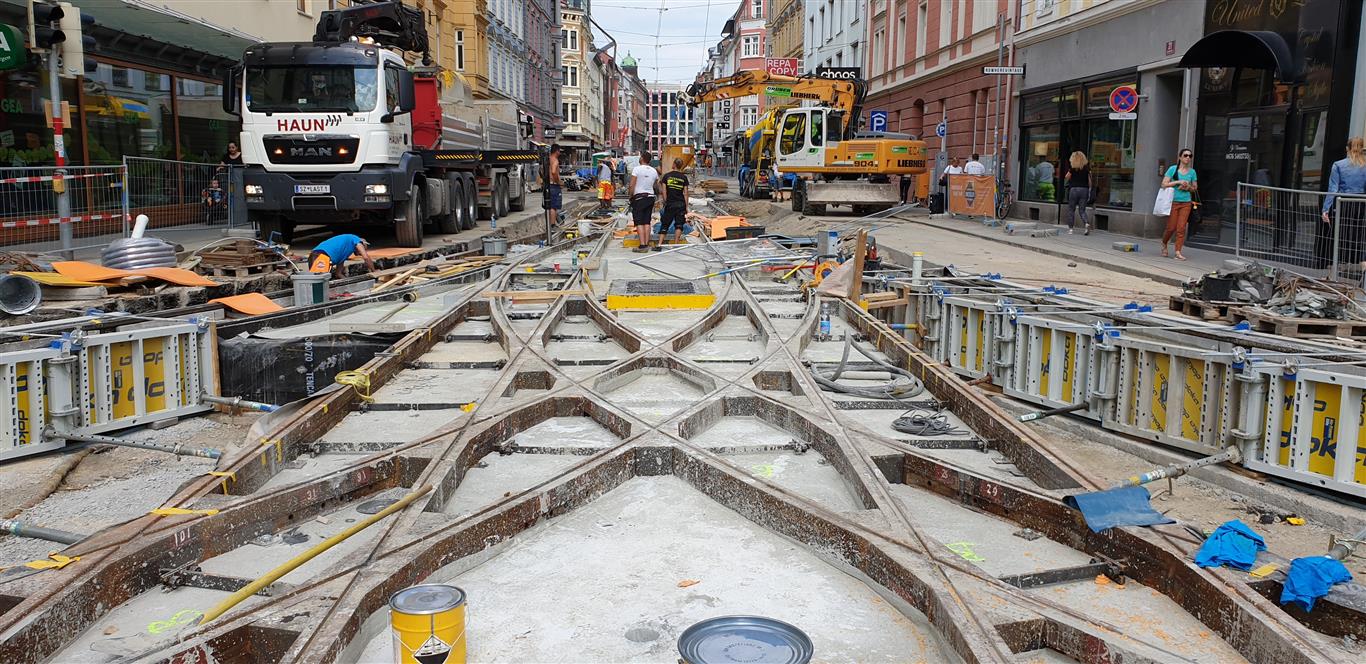 Straßenbau, Innsbruck - Vei- og brobygging